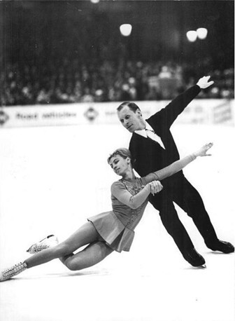 Oleg Protopopov and Ludmila Belousova, often referred to as The Protopopovs, skating in the 1968 Winter Olympics